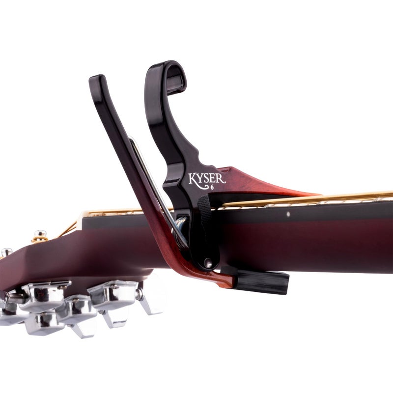 Kyser Quick-Change Capo for 6-string acoustic guitars, Sunburst, KG6SNB - Image 3